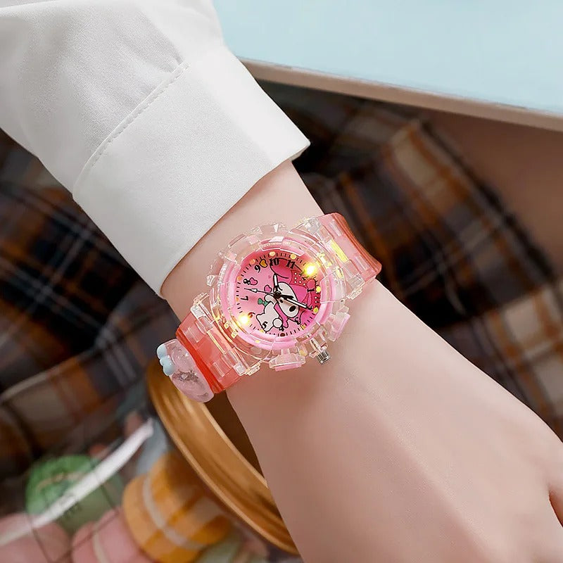 Kid-Friendly Cartoon LED Watch with Multiple Bright Display Colors