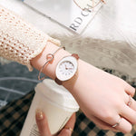 Oval-Shaped Dial Minimalist Quartz Watch for Women