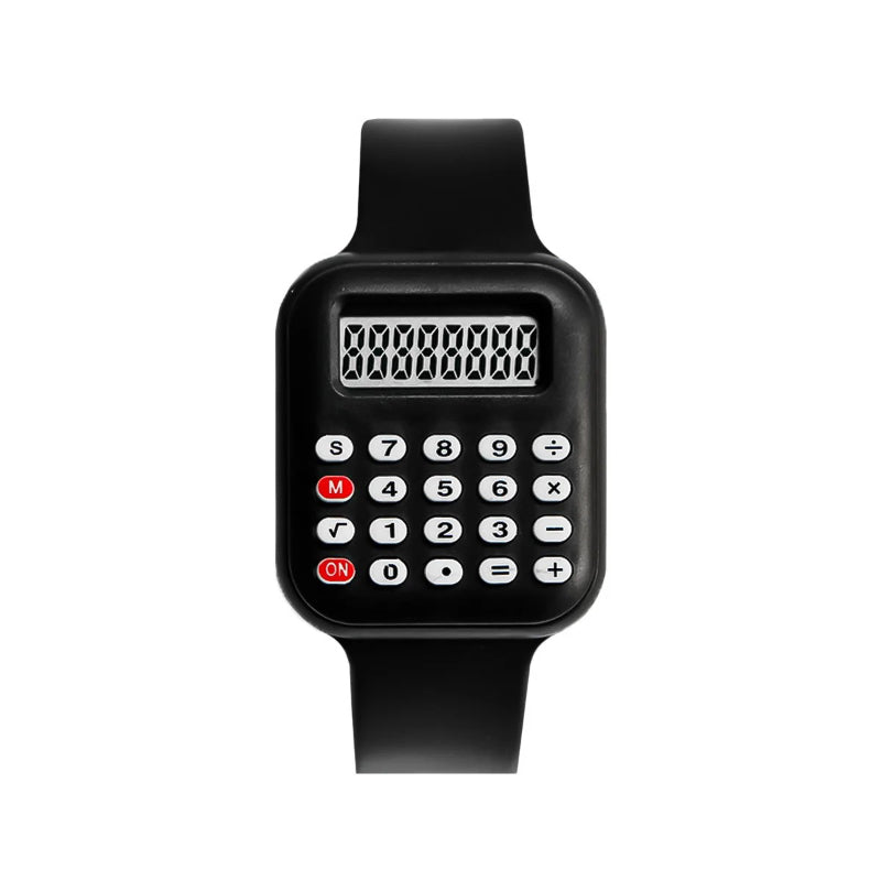 Multi-Purpose Rubber Strap Digital Watch with Calculator for Kids