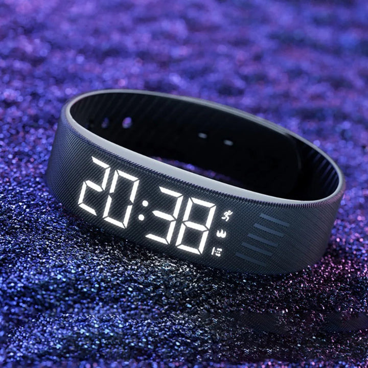 Adjustable Snooze-proof Alarm Digital LED Silicone Bracelet Watch