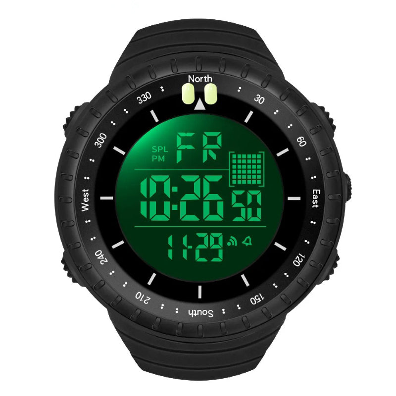 Multi-Function Large Digital Display Sports Watch for Men