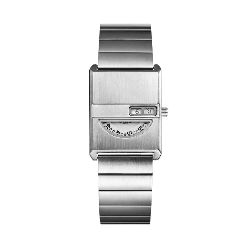 Luxury Vintage Minimalist Stainless Steel Square Case Couple Watch