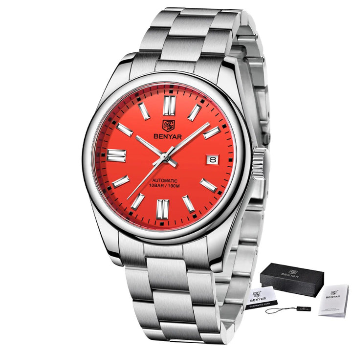 Men's Precision Stainless Steel Automatic Timepiece