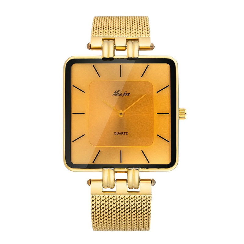 Ultra-thin Large Dial Mesh Strap Quartz Watch for Couples