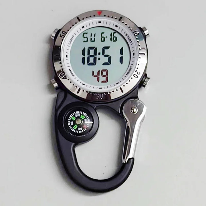 Multi-Functional Digital Carabiner Watch for Outdoor Adventures