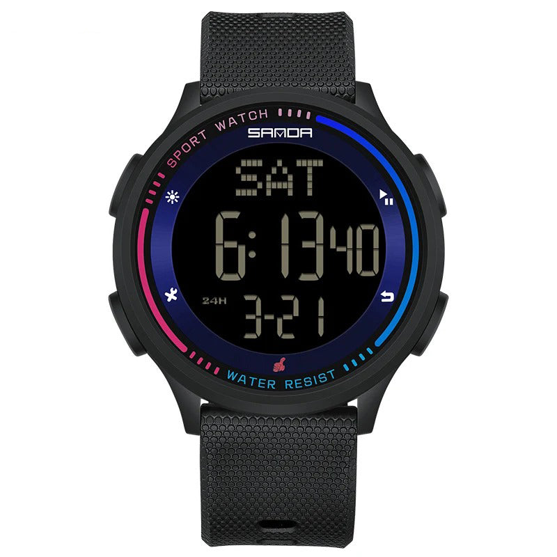 Simple and Stylish Large Luminous Number Digital Watch