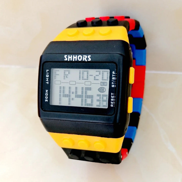 Fun and Bright Building Blocks Digital Fashion Watch