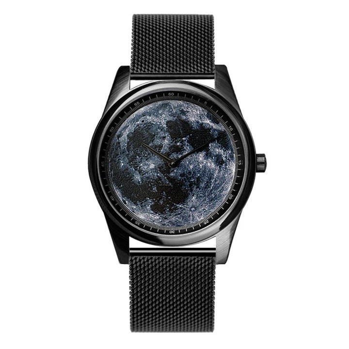 Creative 3D Moonscape Design Cool Fashion Quartz Watch for Men