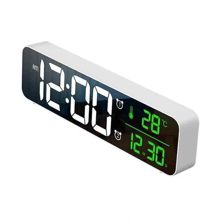 Mirror LED Digital Alarm Clock for Living Room Decoration