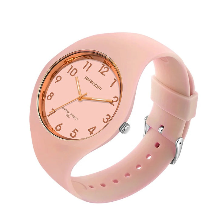 Chic and Vibrant Candy-Color Minimalist Quartz Watch