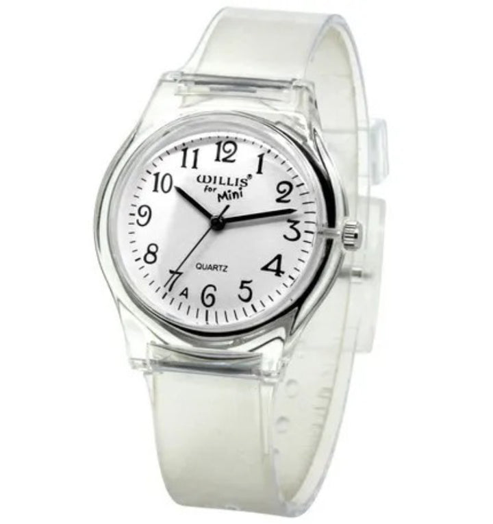 Sleek Round Dial Silicone Strap Quartz Watch for Kids