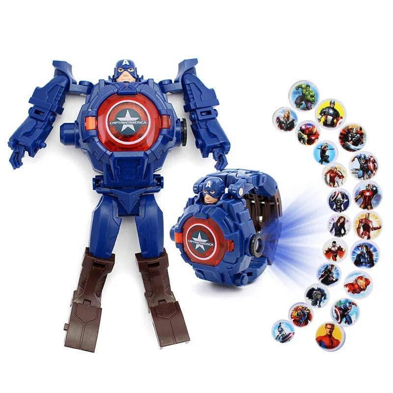 Transformer-Inspired Robot Design Digital Watches for Kids