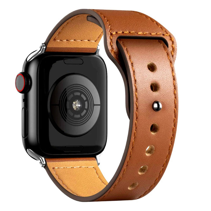 Fashionable Leather Strap with Loop Design for Apple Watch