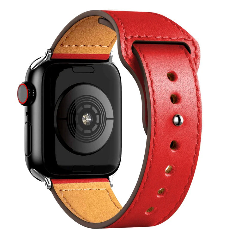 Fashionable Leather Strap with Loop Design for Apple Watch