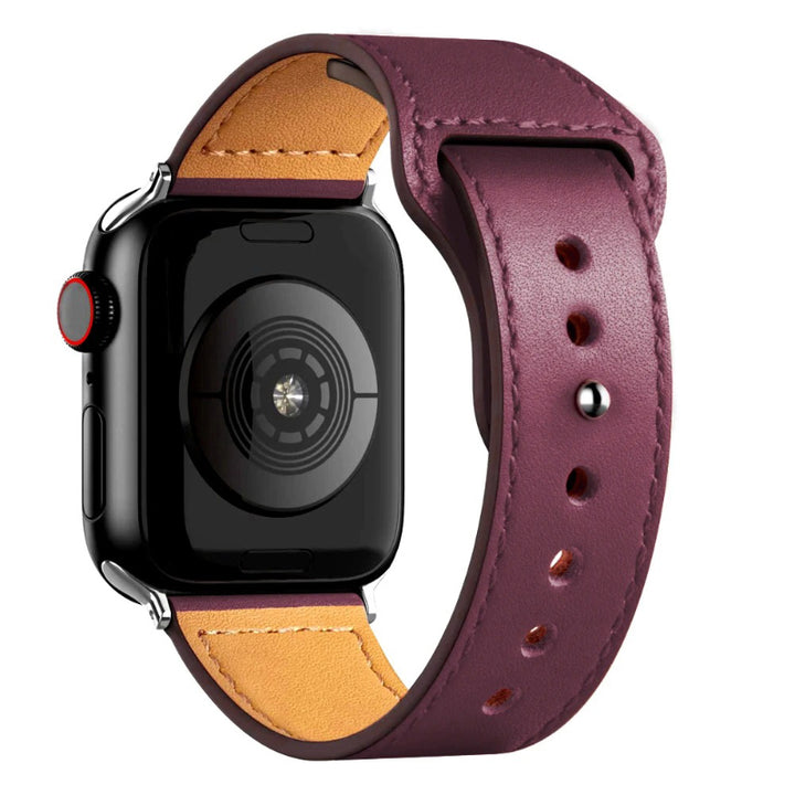 Fashionable Leather Strap with Loop Design for Apple Watch