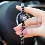 Luxurious Beaded Mini Dial Quartz Watches for Women