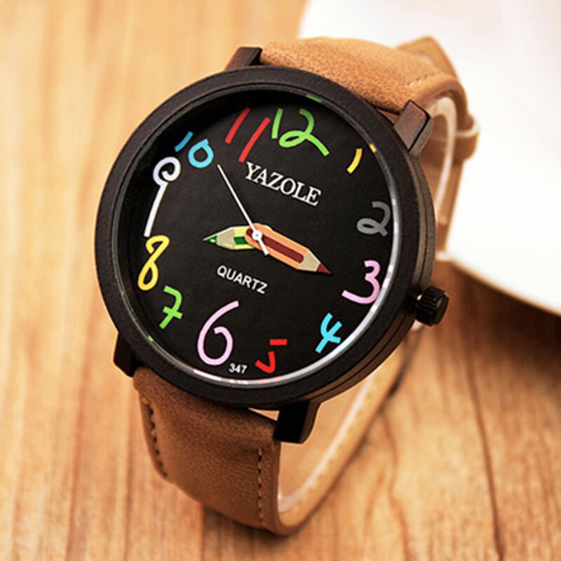 Cartoon Doodle Large Display Quartz Watches