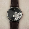 Casual Minimalist Quartz Watch with Daisy Design