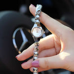 Luxurious Beaded Mini Dial Quartz Watches for Women