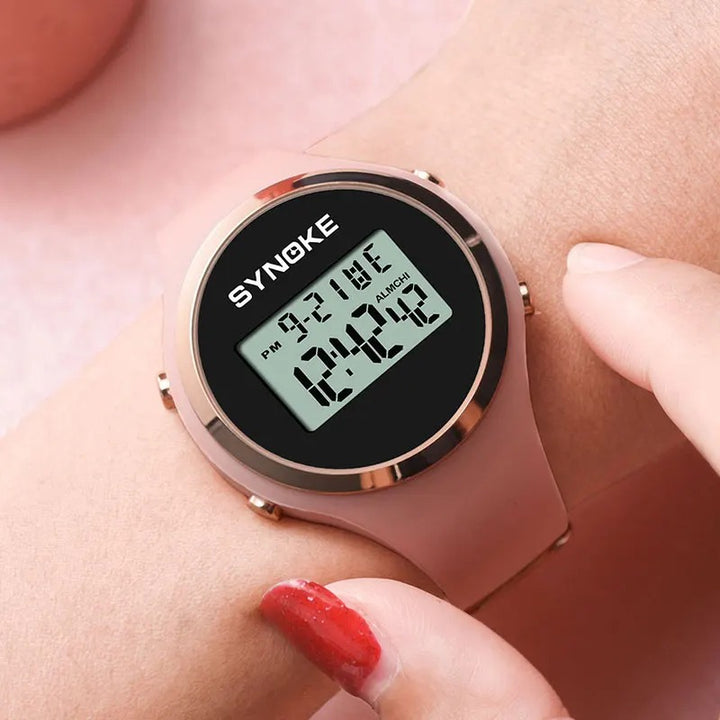 Delicate Digital LED Display Wristwatches for Women