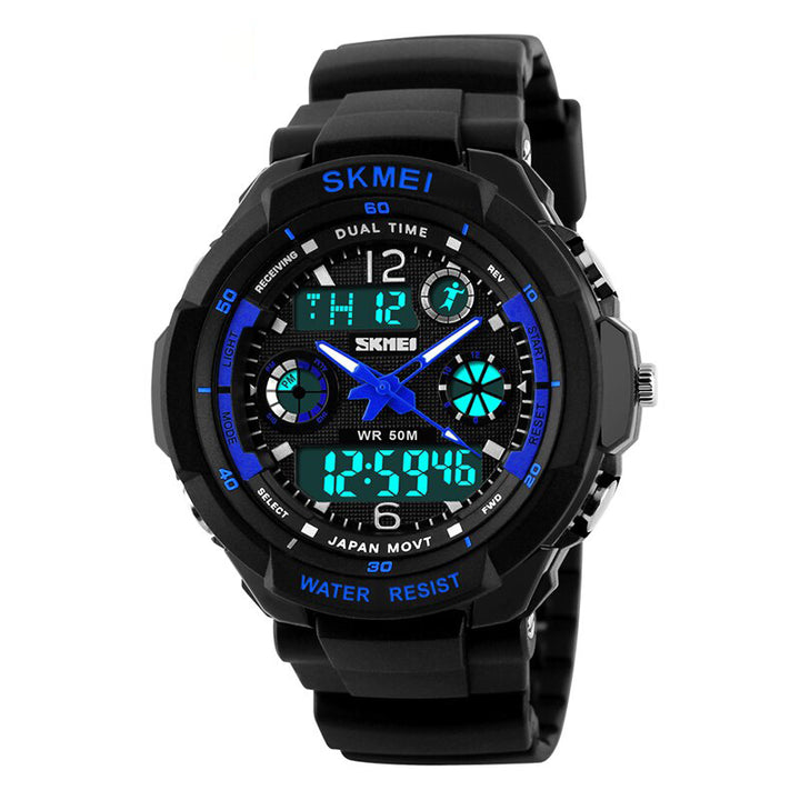 Multi-function Digital Dual Display Chronograph Watches