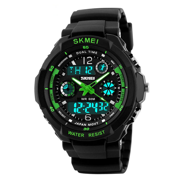 Multi-function Digital Dual Display Chronograph Watches