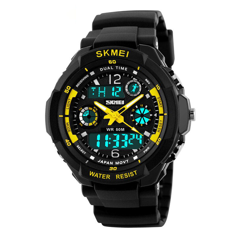 Multi-function Digital Dual Display Chronograph Watches