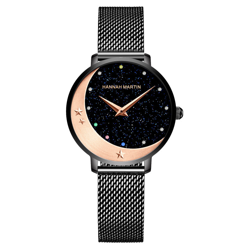 Nightsky Inspired Dial Quartz Watch for Women