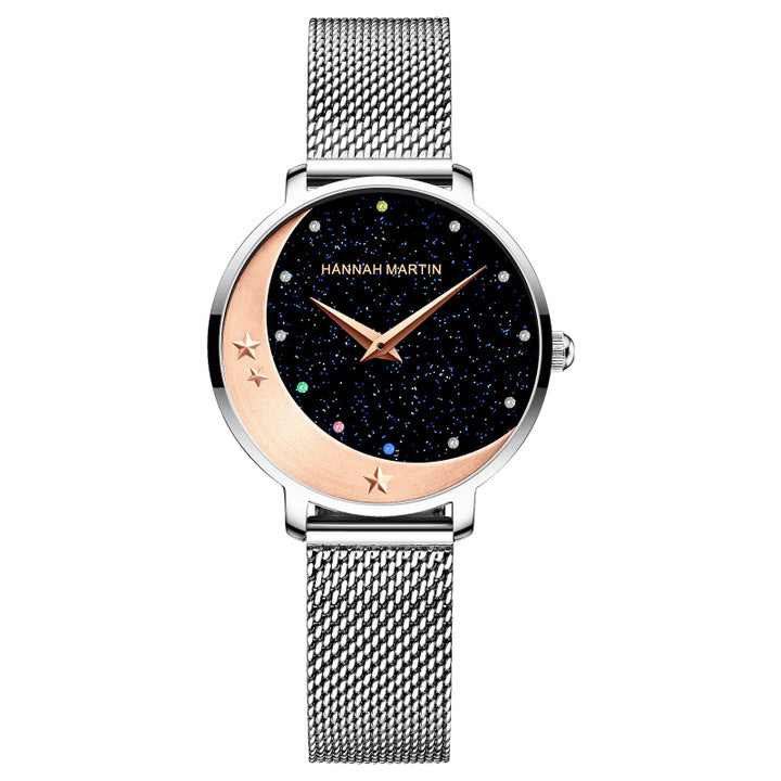 Nightsky Inspired Dial Quartz Watch for Women