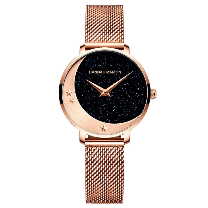 Nightsky Inspired Dial Quartz Watch for Women