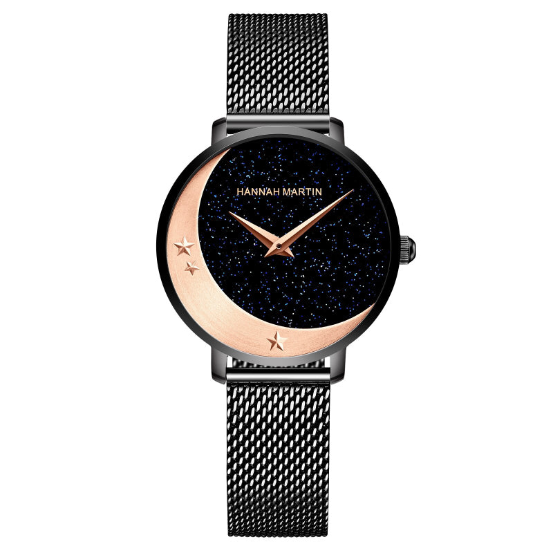 Nightsky Inspired Dial Quartz Watch for Women