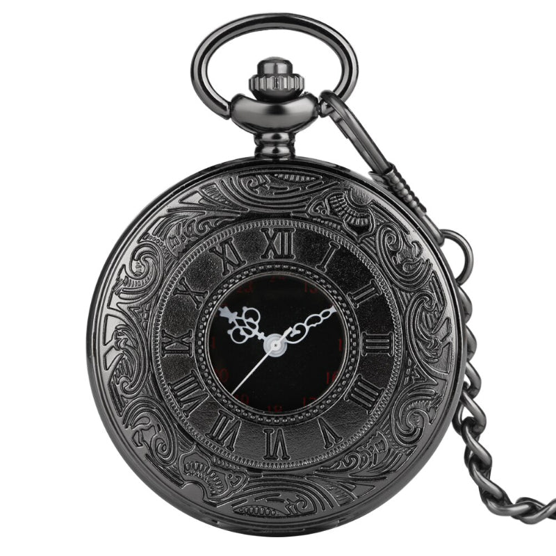 Hollow Case Vintage Quartz Pocketwatch