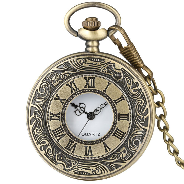 Hollow Case Vintage Quartz Pocketwatch