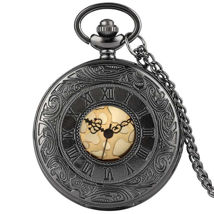 Hollow Case Vintage Quartz Pocketwatch