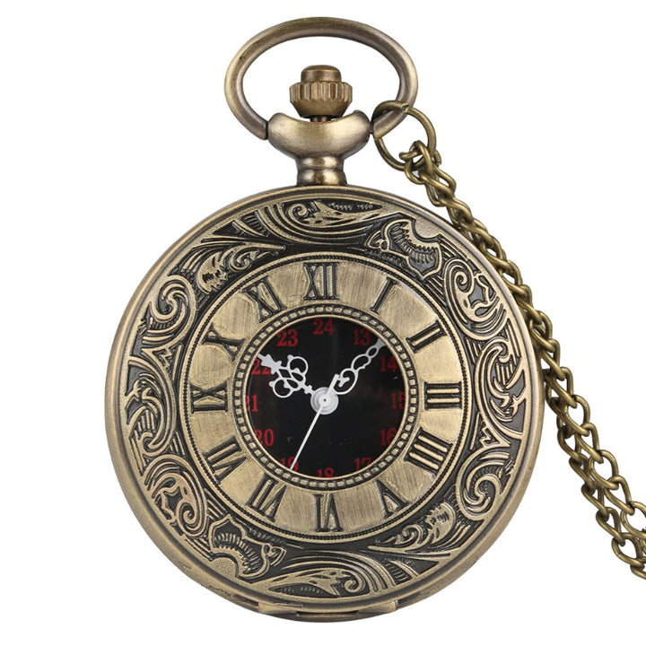 Hollow Case Vintage Quartz Pocketwatch