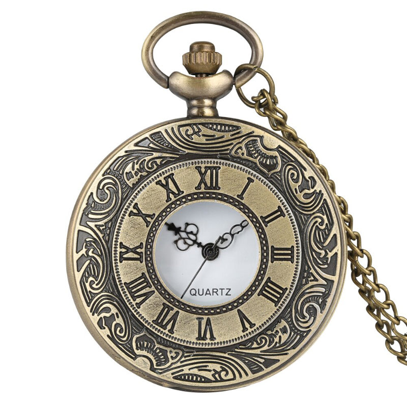 Hollow Case Vintage Quartz Pocketwatch