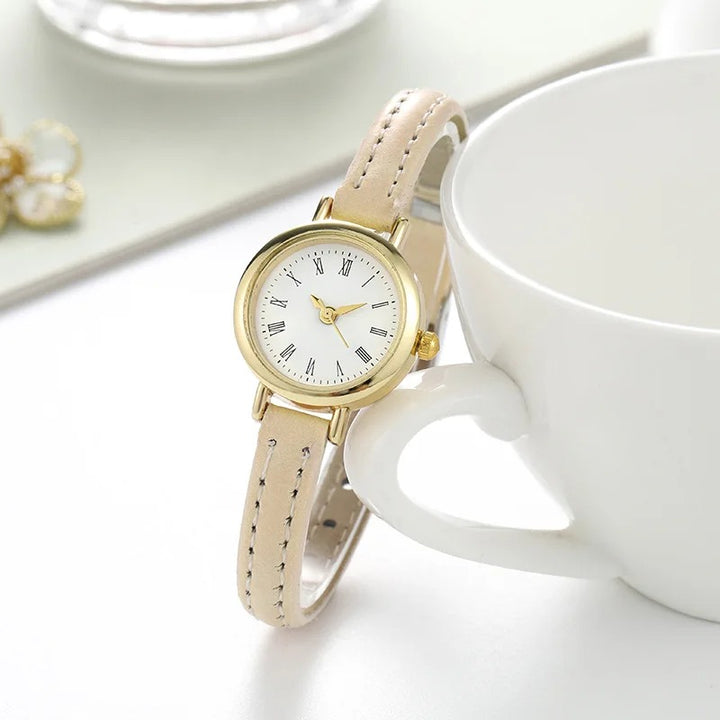 Women's Round Numerals Dial Quartz Watch