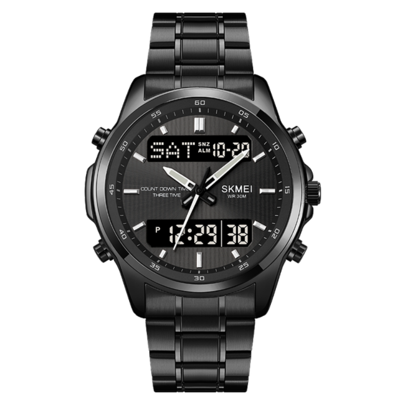 Modern Chronograph Stainless Steel Watch for Men