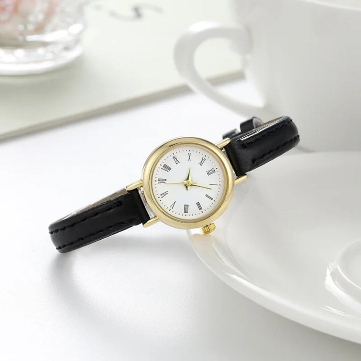 Women's Round Numerals Dial Quartz Watch