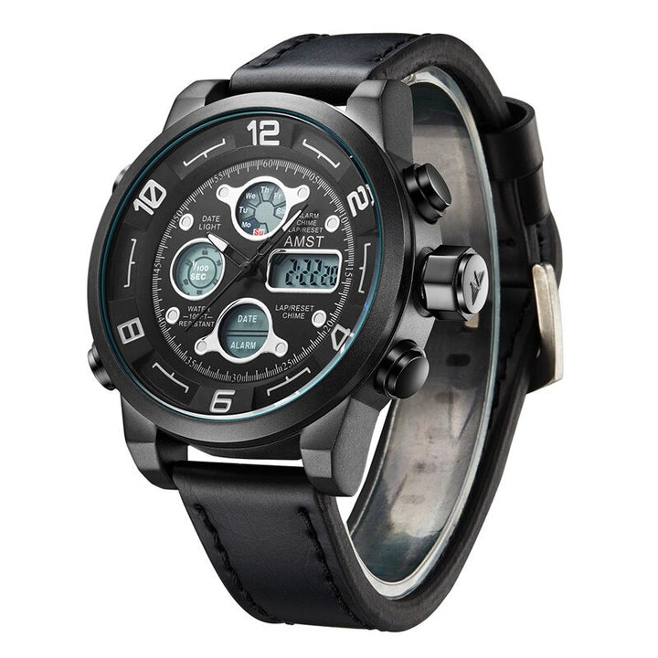 Top Notch Hybrid Dial Display Sports Watch