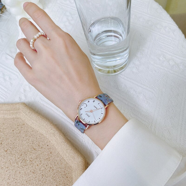 Spring Floral Strap Casual Quartz Watch for Women