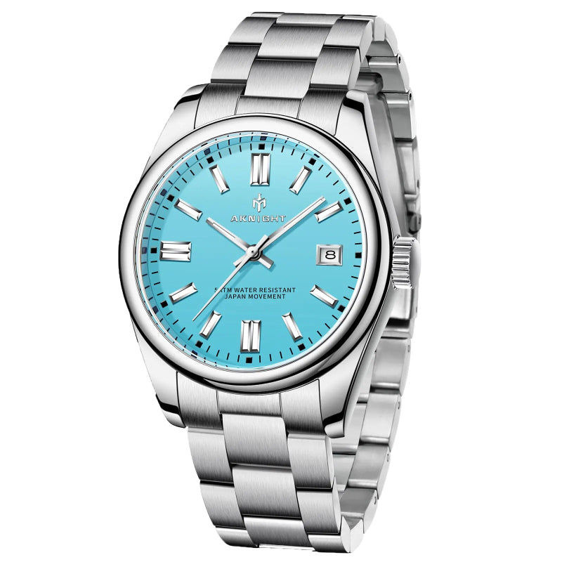 Powerful Luminous Display Stainless Steel Quartz Watch