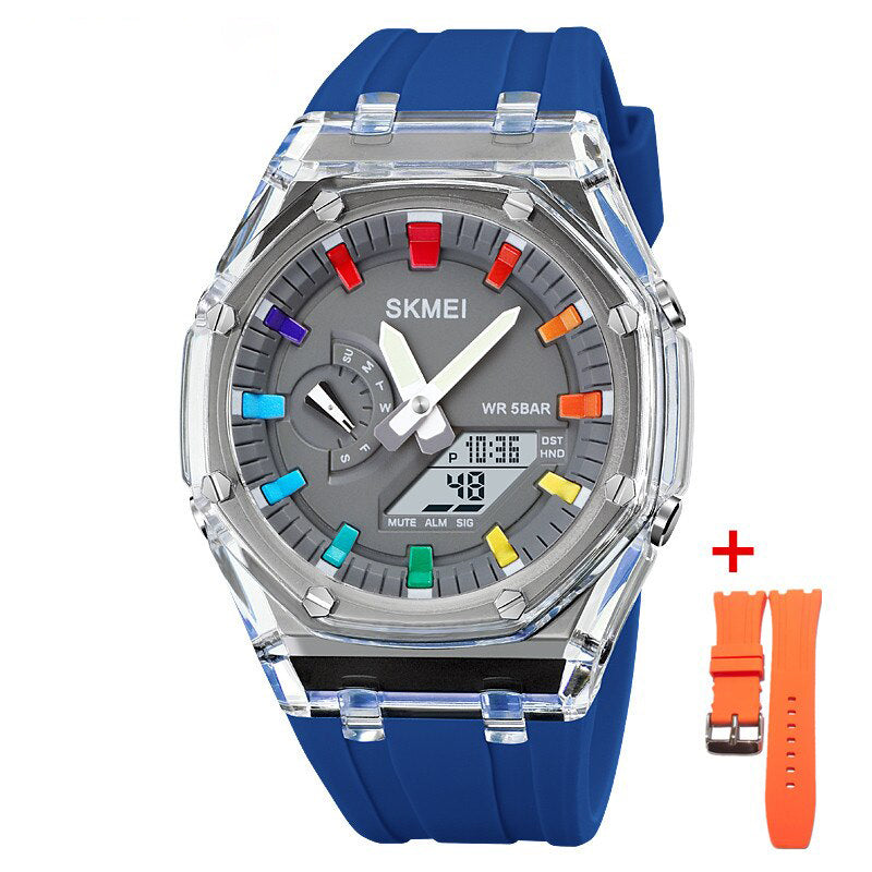 Colorful Dual Display Electronic Watch for Men