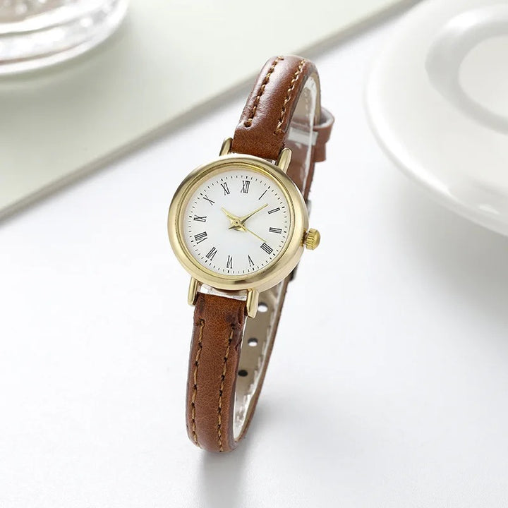 Women's Round Numerals Dial Quartz Watch