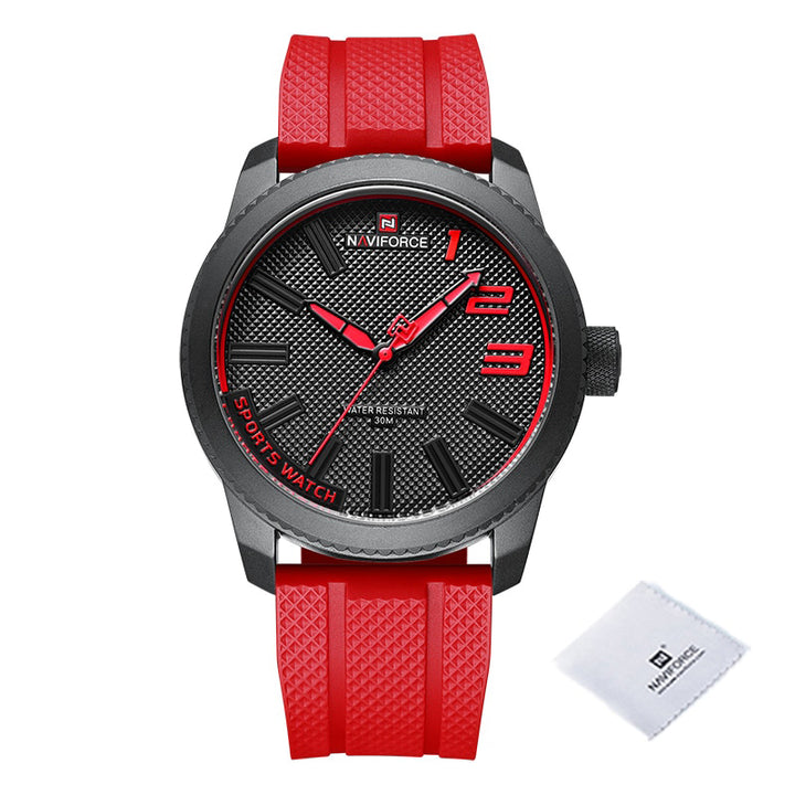 Classic Textured Black Dial Sportswatch for Men