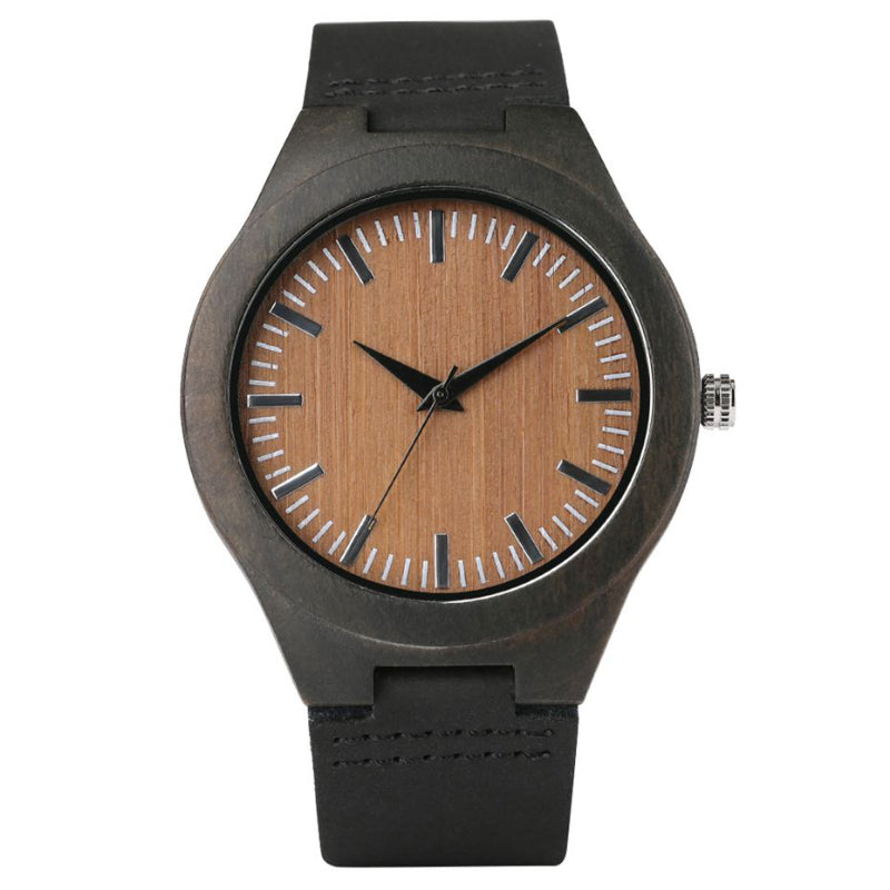 Casual Minimalist Unisex Wooden Quartz Watches