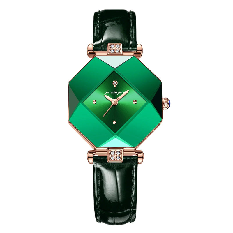 Fashion Green Diamond Style Dial Women's Quartz Watch