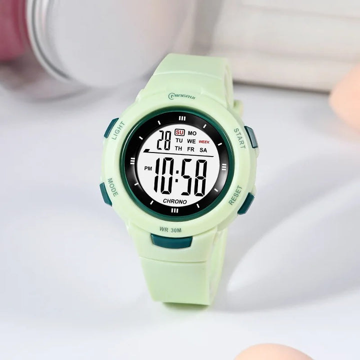 Fun Color Unisex Sporty Luminous Kid's Digital Watch