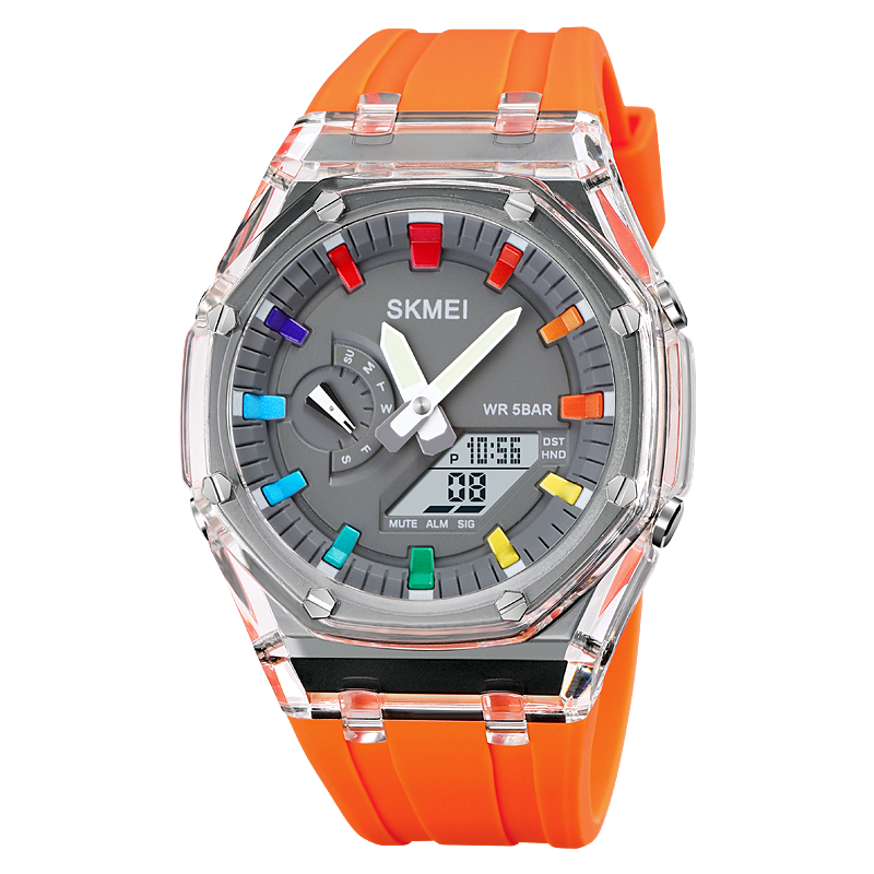 Colorful Dual Display Electronic Watch for Men