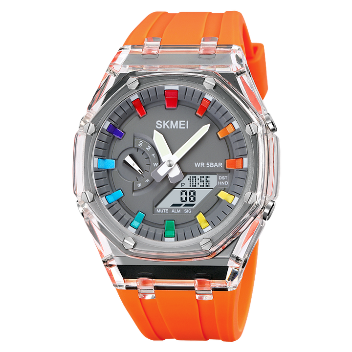 Colorful Dual Display Electronic Watch for Men